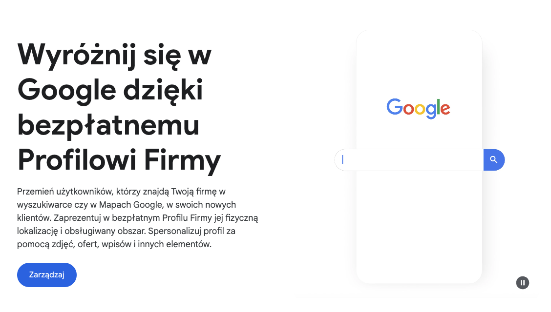 Wyróżnij się dzięki Bezpłatnej wizytówce w Google Maps