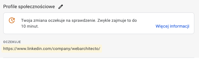 Oczekiwanie na dodanie - komunikat